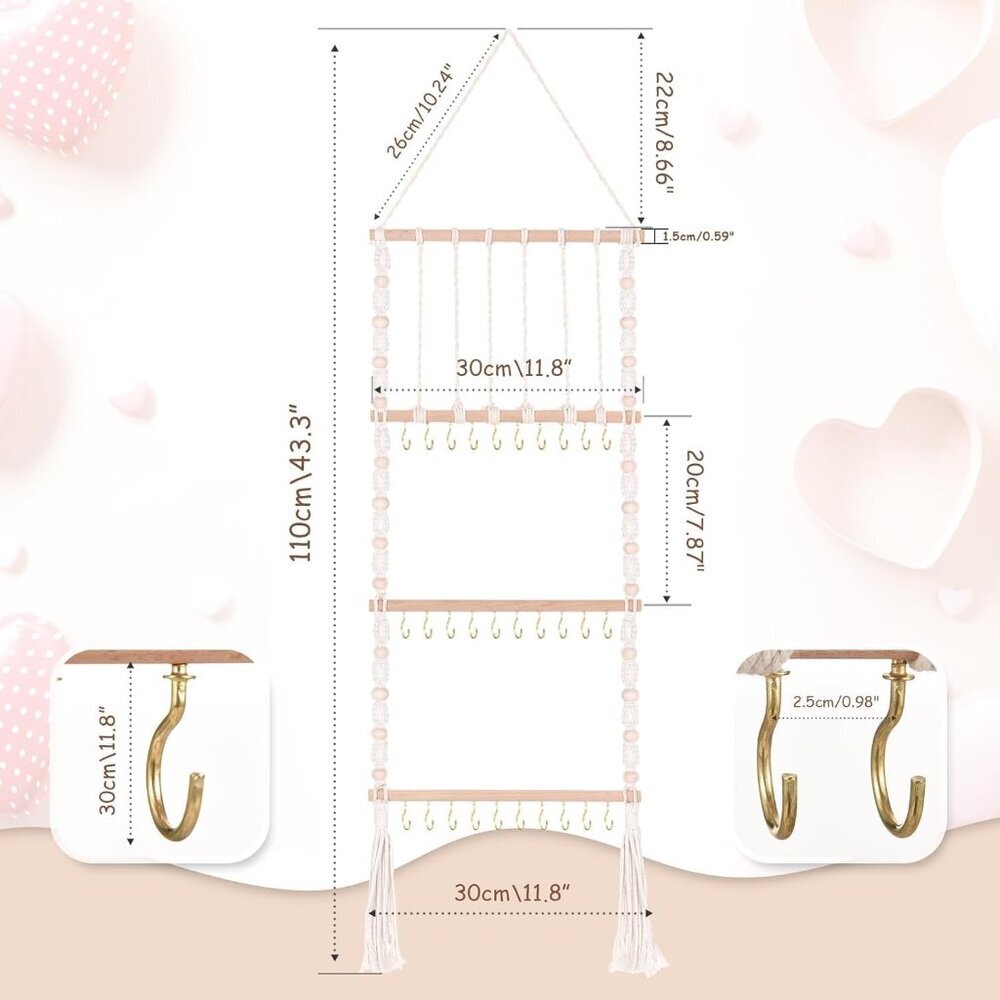 Headband Holder Bows Organizer - Baby Girls Hair Accessories Holder - Toddler Gi - Picture 3 of 8